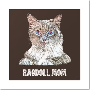 Ragdoll Mom - Ragdoll Cat Mom Design Posters and Art